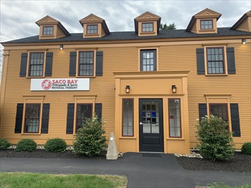 Outside front of building